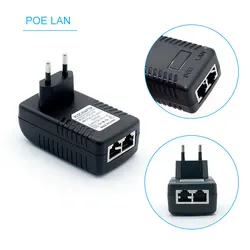 POE инжектор AC220V к DC12V 2A DC48V 0.5A Power Supply Over Ethernet Инжектор адаптер EU/UK/US на