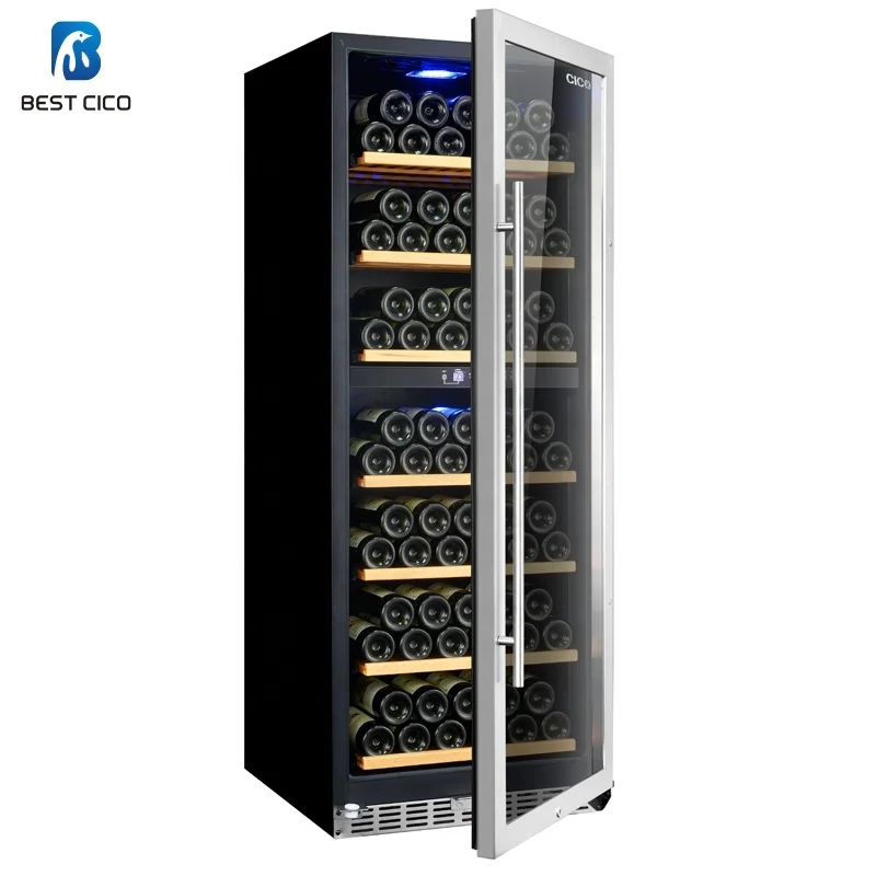 1.62m High Quality Compressor Wine Cooler luxury design wine refrigerator SF-128D