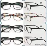 8602 Acetate retro high- qiaoptical frame contrast color eyewear