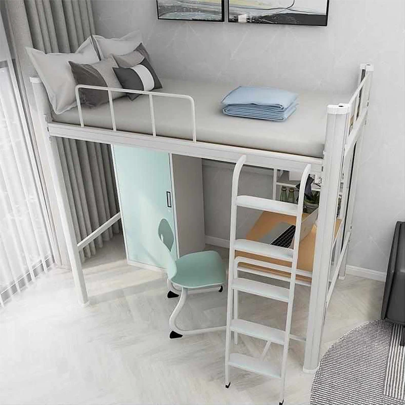 Мебель для общежития использованная Военная металлическая индивидуальная школьная цветная Золотая кованая металлическая плоская кровать