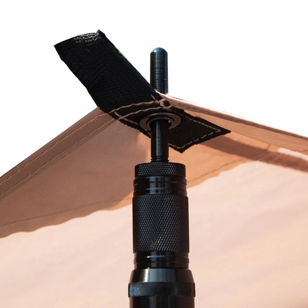 customized  carbon fiber  telescopic pole with spin lock for support pole black