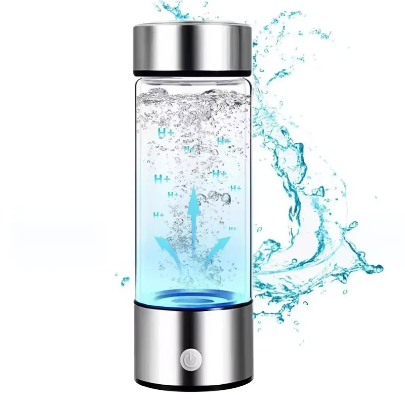 USB Rechargeable Hydrogen Water Bottle Portable Hydrogen Water Bottle Generator Machine Hydrogen Water Ionizer Glass Health Cup