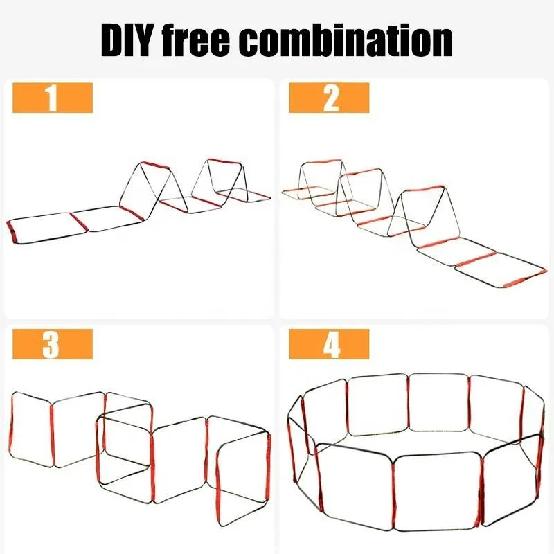 Dual-Purpose Soccer Training Jump Ladder Multifunctional Agility Ladder Speed Training Coordination Footwork Football Equipment