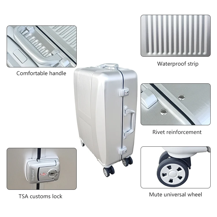 Round Luggage Sets 20 Inch Trolley Suitcase Set Travel Suitcase On Wheels Carry On Cabin Rolling Luggage