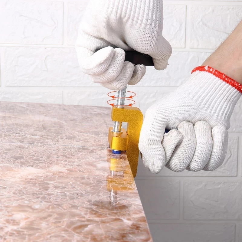 2 in 1 Glass Cutters Pro Tiles Tools Tile Cutter Porcelain Cutting Ceramic Construction Works Manual Floor Scratcher Edge Cut