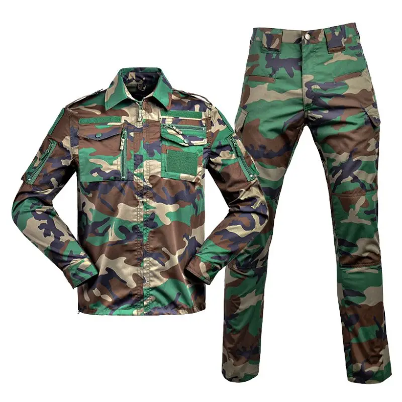 Yuda Camouflage Tactical Clothes Combat Uniform Security Guard Hunting Multicam Jacket T-shirt Suit Multicam Combat Suit