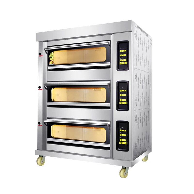 Automatic Cake and Bread gas oven for bakery