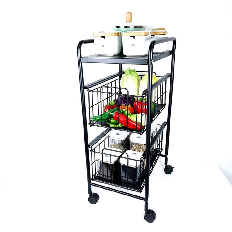 GOURMAID Kitchen storage 3 Tiers Metal Wire Countertop Fruit Bread Basket