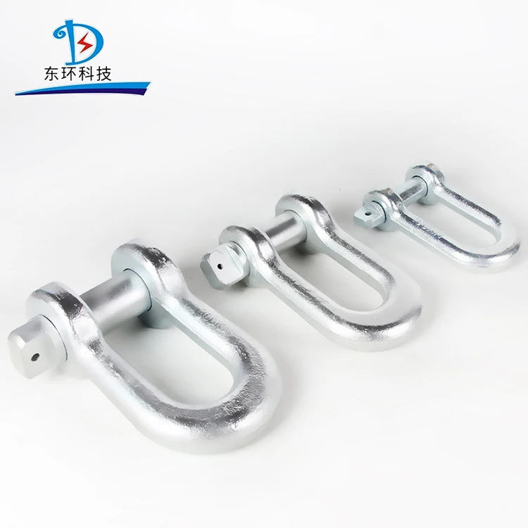 Rigging Lifting European D Shackle Type With Screw Pin U-Bolt Crane Cable High Strength Shackle