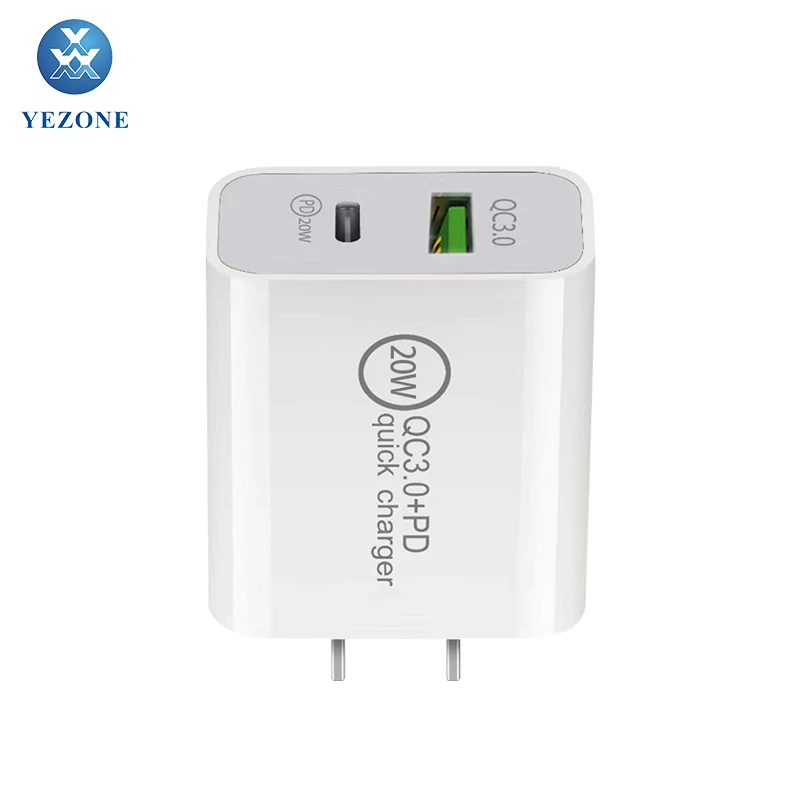  Новое поступление 2021 быстрое зарядное устройство на 20 Вт сетевое PD usb-c для Huawei iphone и xiaomi QC3.0 адаптер