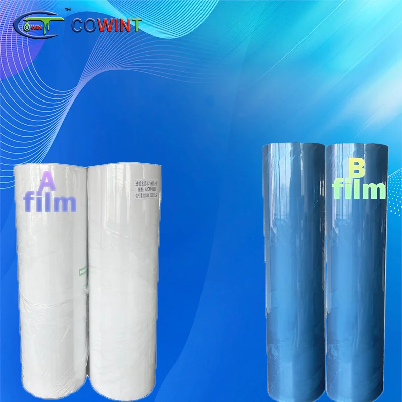 Cowint Easy to Peel off UV DTF A Film A3 100 Sheets +30cm*50m (Positioning Film )for Any UV Printer Film