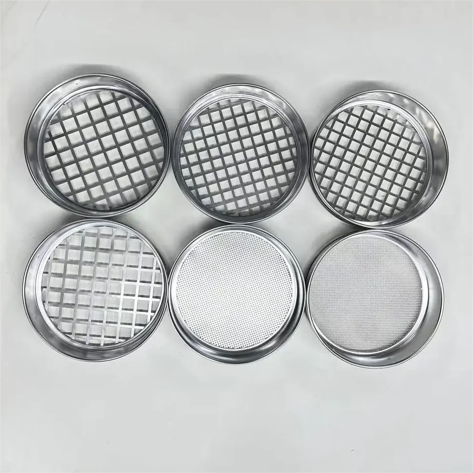 ASTM ISO EN standard 8inch 12inch 16inch Soil aggregate sieving test Stainless steel wire mesh testing sieve