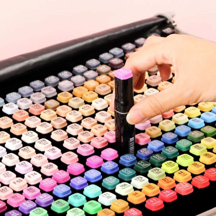 
Stromer Manufacturer Oem Customer Logo 40 48 60 80 Colors White Alcohol Art Markers Non Toxic Marker 