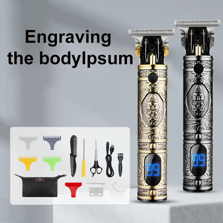 Amazon Hot Sell Resuxi LM-300 Professional Hair Trimmer Electric Low Noise Cordless Rechargeable Bulk Grooming Kit Hair Clipper