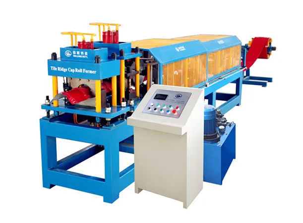 construction color roof steel plate roll forming machinery/corrugated galvanized zinc roof ridge cap sheets making machine
