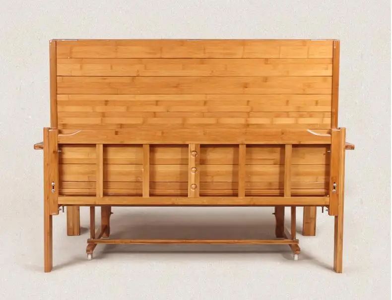 Modern Deisgn Assemble Easily Adjustable Bed Base Foldable Living Room Bamboo Sofa Bed