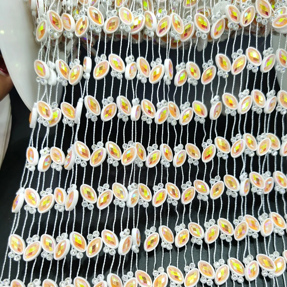 S137 Новое поступление, прозрачная сетчатая ткань, отделка стразами, Алмазная сетка, отделка стразами для изготовления ювелирных изделий