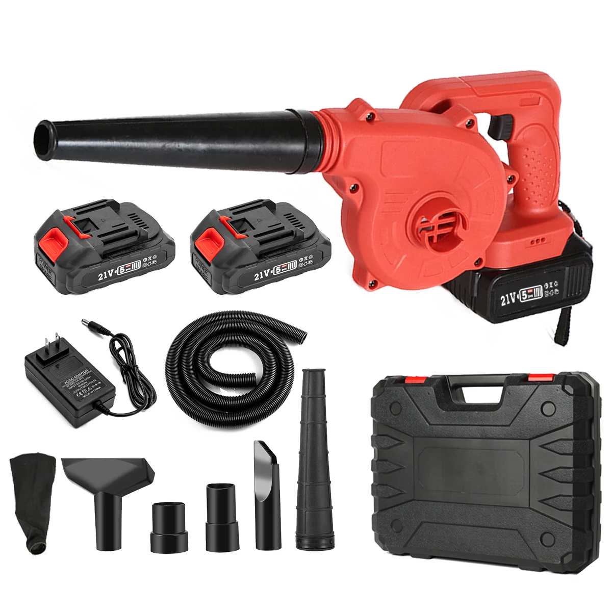 2-In-1 Electric Cordless Leaf Blower & Vacuum Portable Gardening Power Tools Sets With Battery Charger Blowers Product