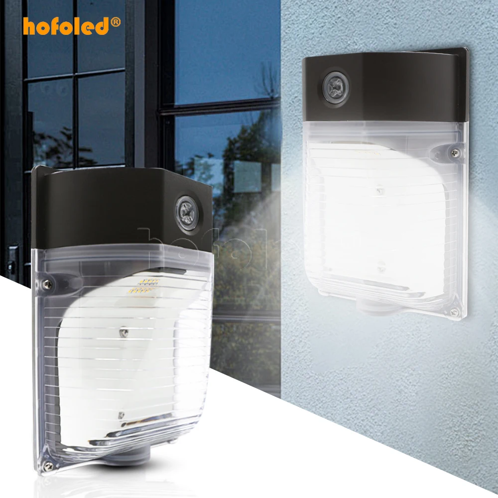 Aluminum 26W Dusk to Dawn Sensor LED Wall Pack Light Security Flood Lighting IP65 Waterproof Outdoor Wall Light for Garden