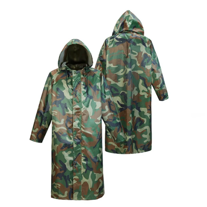 YAKEDA Rain Cape Customized Impermeable Adult Hunter Clothes Camo Rainwear Outdoor Hiking Poncho Combat Tactical Raincoat
