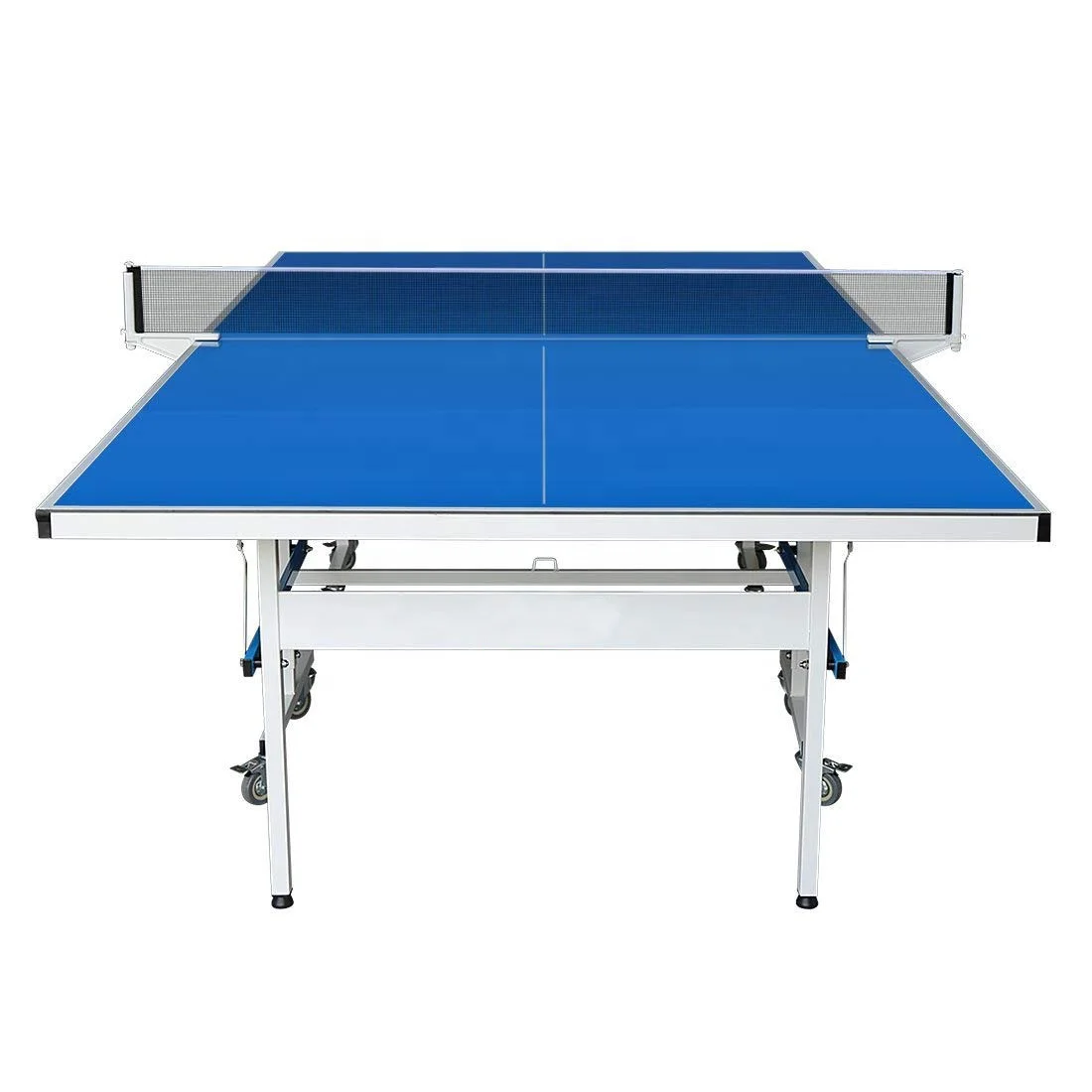 6mm aluminium top standard table tennis table outdoor waterproof folding legs ping pong table