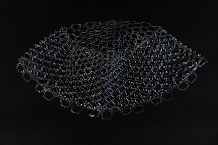 New Carbon Fiber Frame Fly Fishing Rubber Mesh Landing Net Rubber
