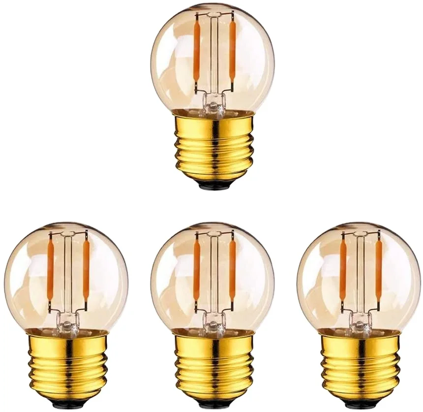 E27 LED Lamp Dimmable Filament Bulb LED Light Bulbs 2200K G40 String Bulb E14 220V Gold 1W 3W 4W 6W 8W E12 E26 110V Edison Retro