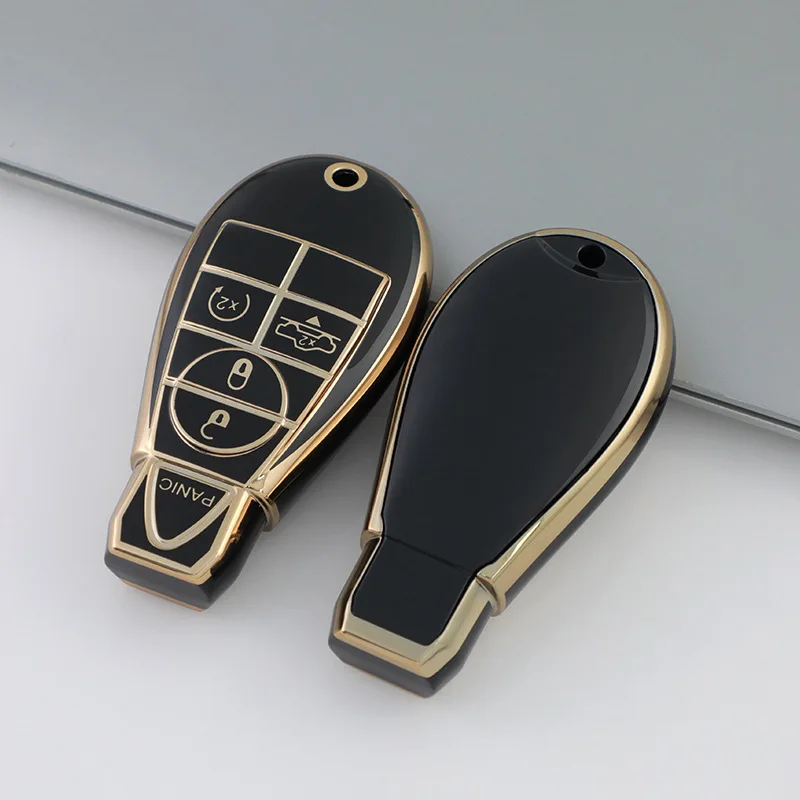 TPU Car Key Cover for Jeep Commander Grand Cherokee Chrysler 300 Dodge Challenger Charger Magnum Journey Ram Remote Fob Case