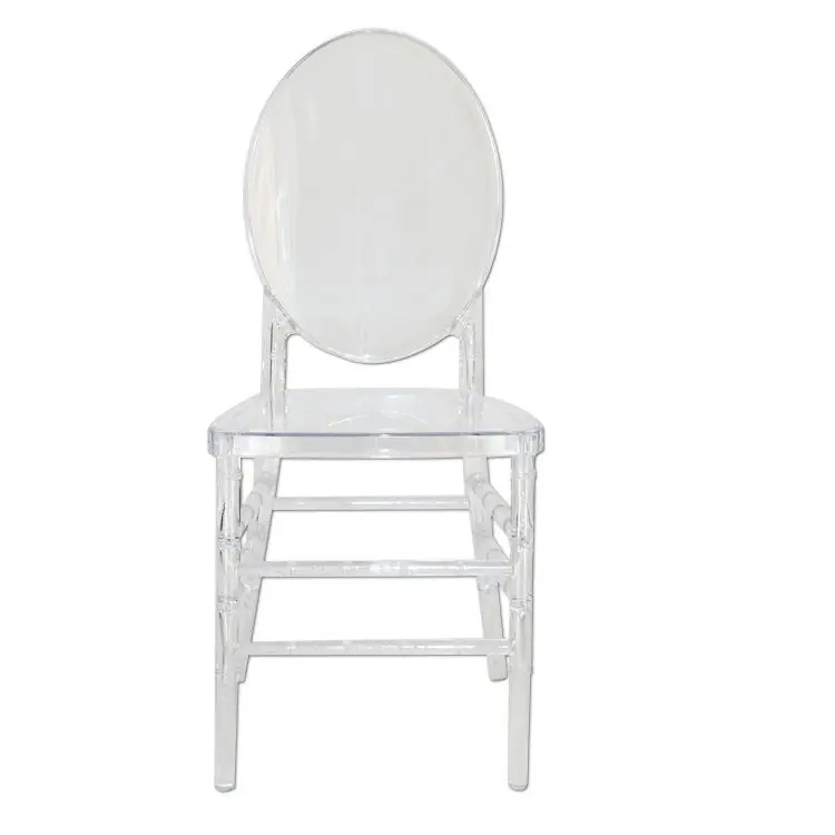 Общее использование и пластик Материал Chiavari стекло золото смолы Тиффани Крытый пузырь призрак акрил стул