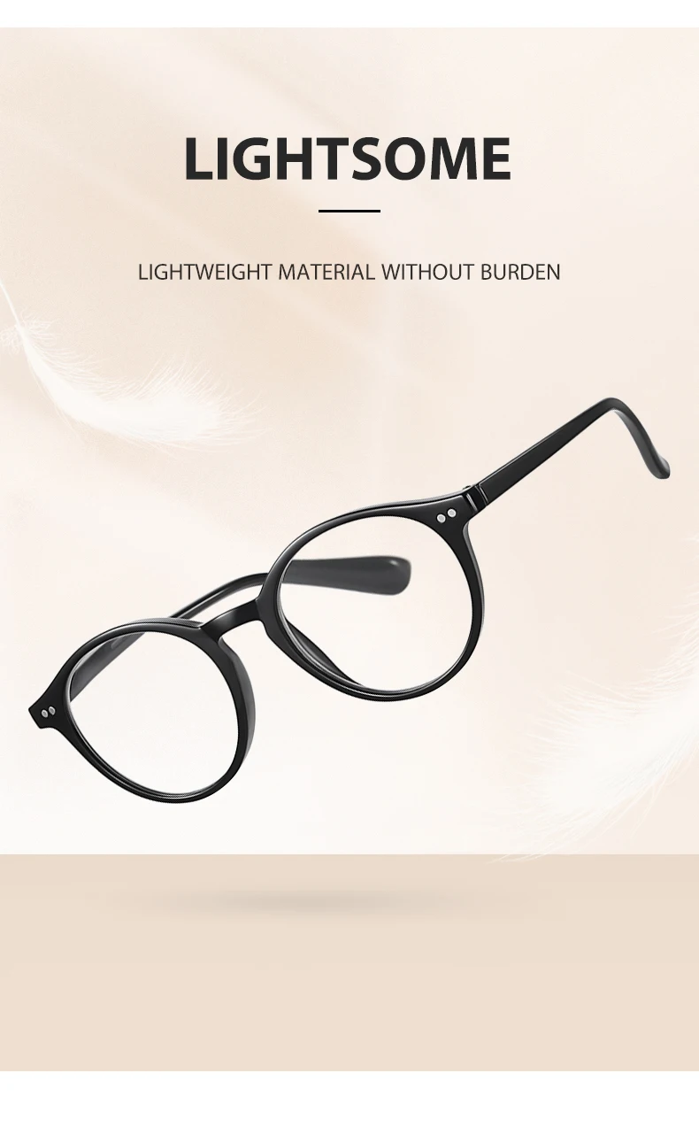 Mens round frame anti blue light reading glasses strength 1.0 1.5 2.0 2.5 3.0 3.5 4.0 reading glasses blue light blocking