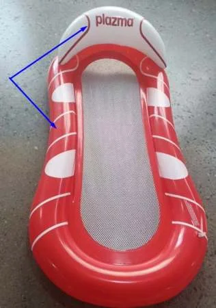 New design wholesale customization Water inflatable floating bed leisure folding backrest swimming circle in summer Stock