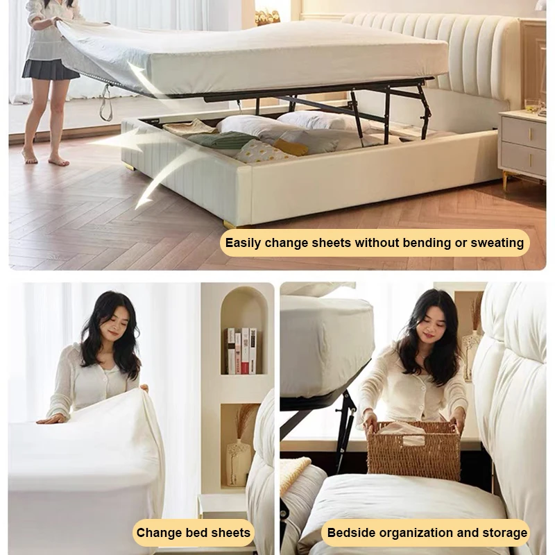 Saving Space Hinge Sofa Air For Hardware Fitting Spring Furniture Lifter Frame Gas Mechanism Hydraulic Lift Bed Storage