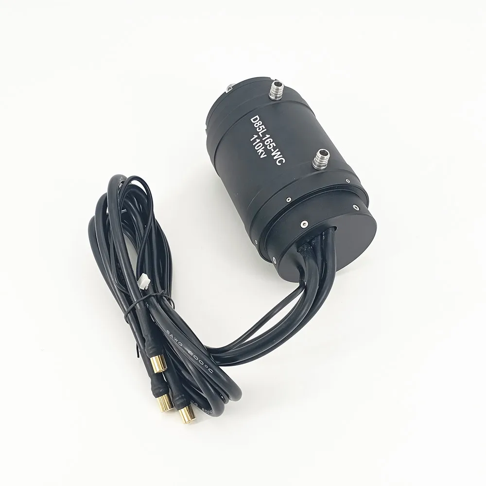 240KV D85L165 Sensored Snowmobile Ev Water Cooled Bldc Motor 72v