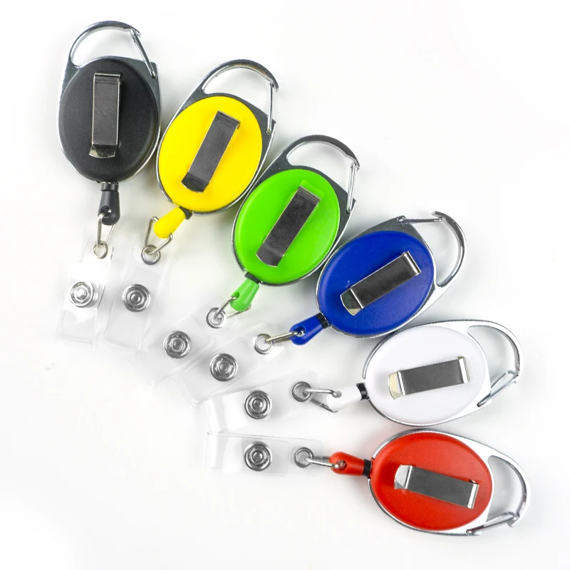 Retractable Badge Retractable ID Badge Reel YOYO Plastic Nurse Name Badge
