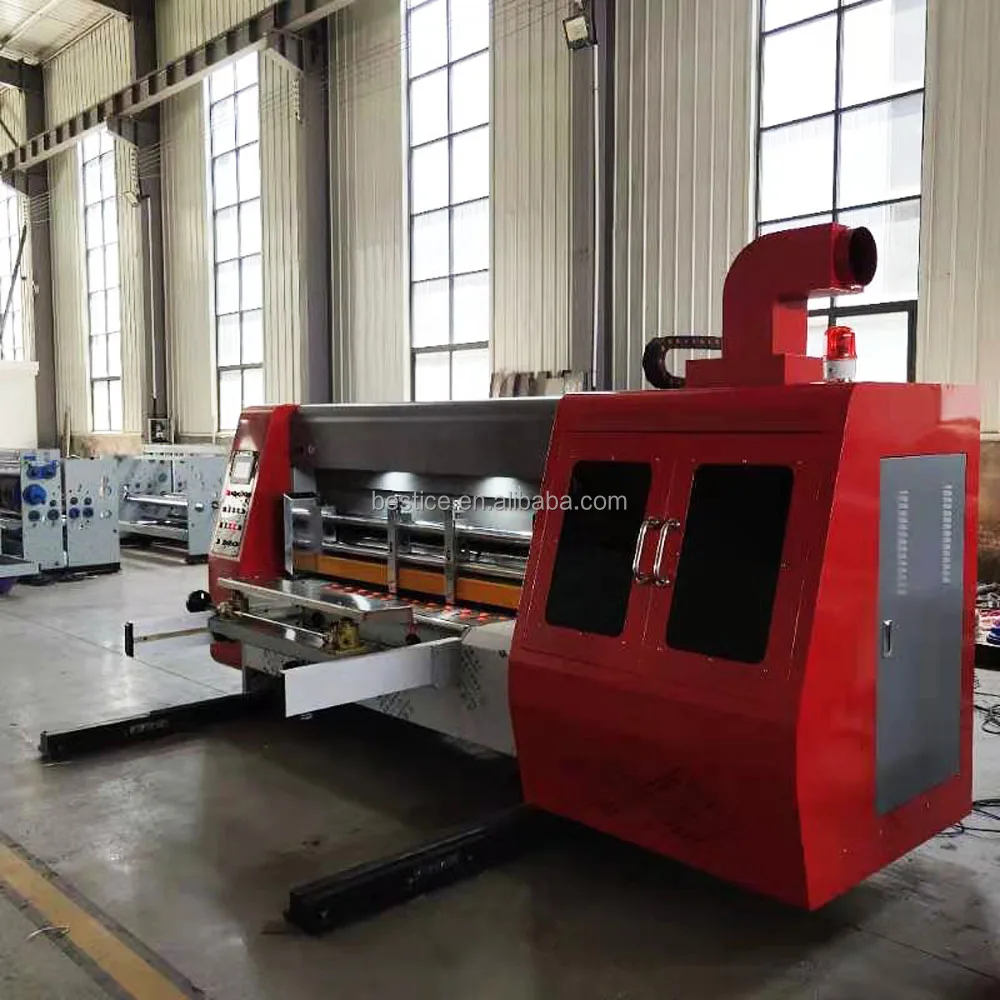 automatic small packing corrugated carton box single color printing slotting die cutting making machine prices for boxes