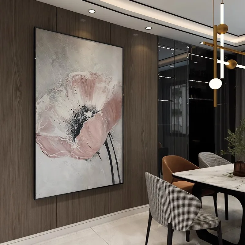 Handmade Oil Painting Flower Modern Abstract Painting Home Decoration Custom Impasto 3d Texture