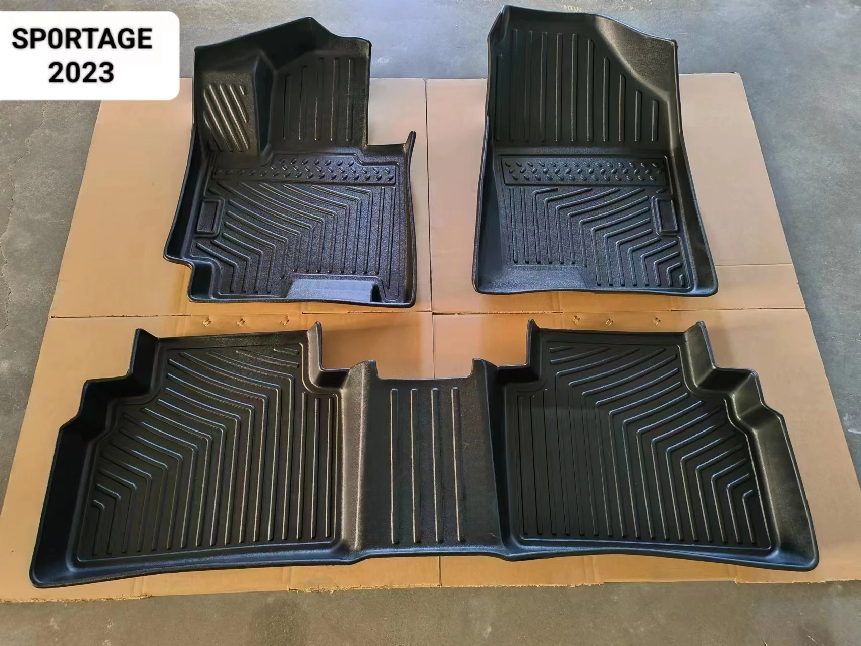 Factory Direct Sale Custom-Fit TPE Waterproof Car Floor Trunk Foot Mat Car Mat For KIA Sportage