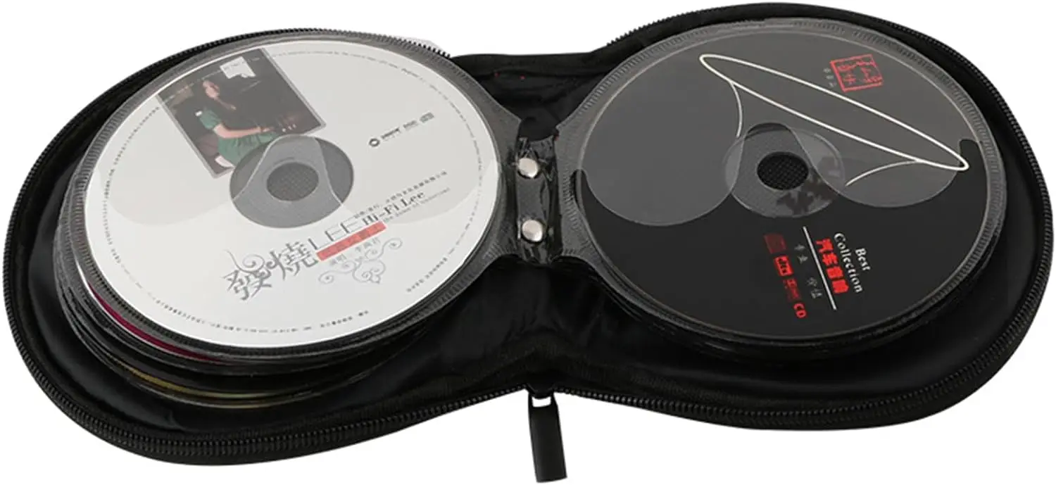 Portable Protective Round Foam Eva Hard Case Custom Protective Eva Round Cd Case For Cd Customized