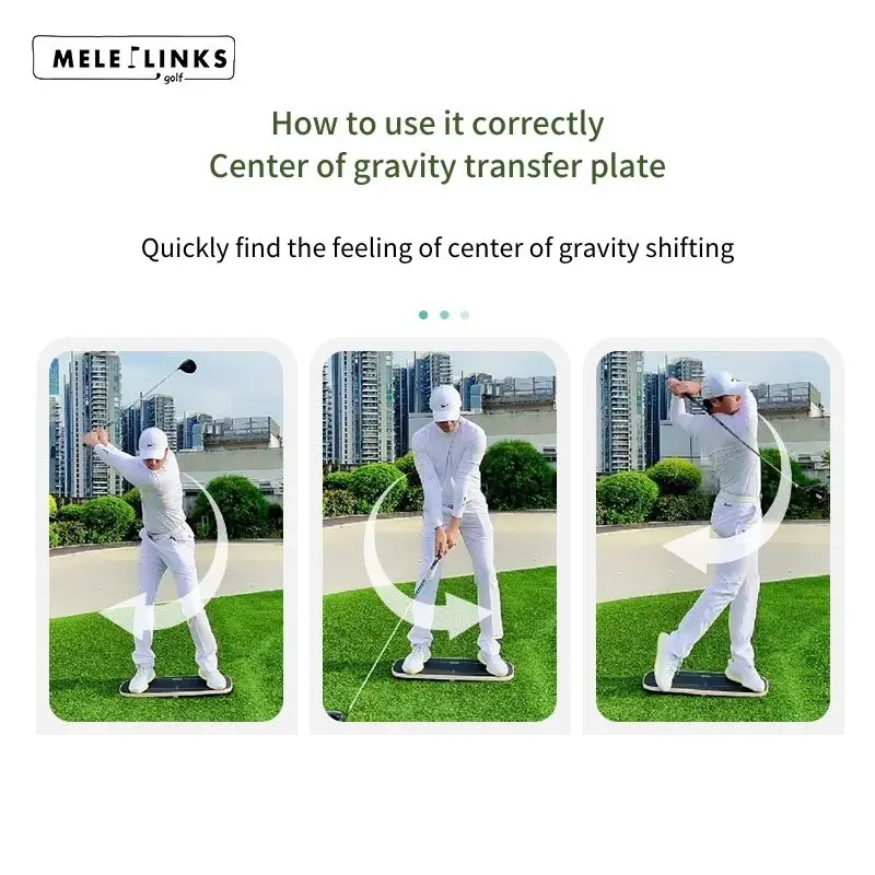 High Quality Golf Training Practice Aids Golf Swing Balance Board Wood Golf Putting Trainer Pressure Plate