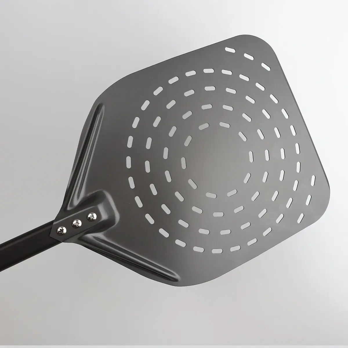 12 дюймов 14 thickenaluminum деревянный handlemetal лопата для пиццы с перфорацией профессиональный металлический короткая ручка