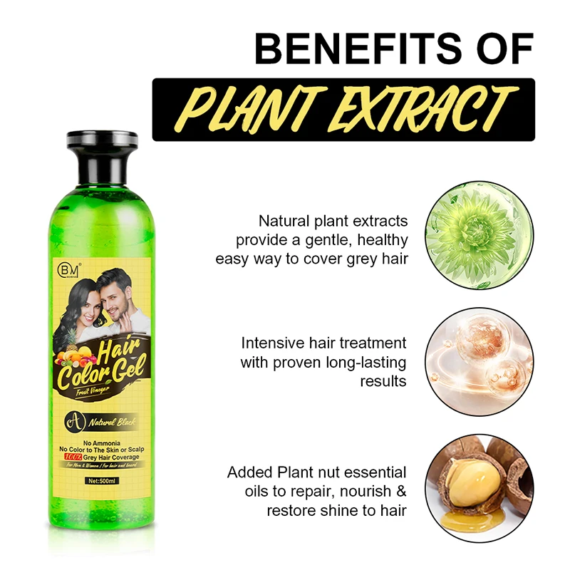 Factory Directly fashion professional instant hair color natural plant permanent hair dye for dark hair