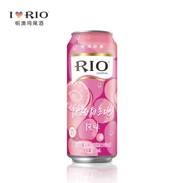 Банки для коктейлей с ароматом персика и бренди, 3% Том, 500 мл, 12 штук в коробке