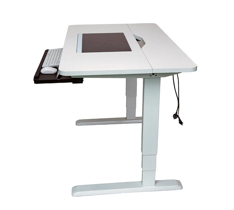 Customized 32inch Tiltable Lift Smart Tablet Podium Smart Platform OEM Multi-Functional Teacher Podium for Office Writing