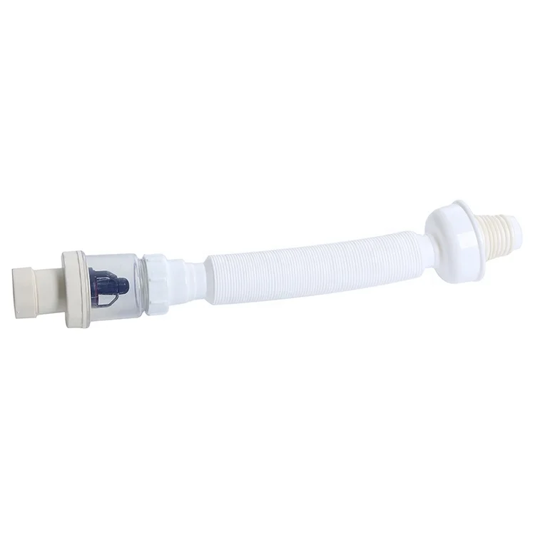 Customized 2-3mm Thickness Odor-Proof PVC Flexible Filter Drain Hose For Sink Counter Washbasin