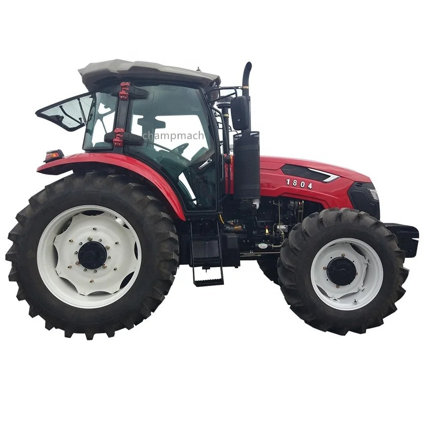 cheap big used farm tractor agricultural 150hp 160hp 180hp 4WD tractor 4x4 with front loader and back hoe and mower  for sale