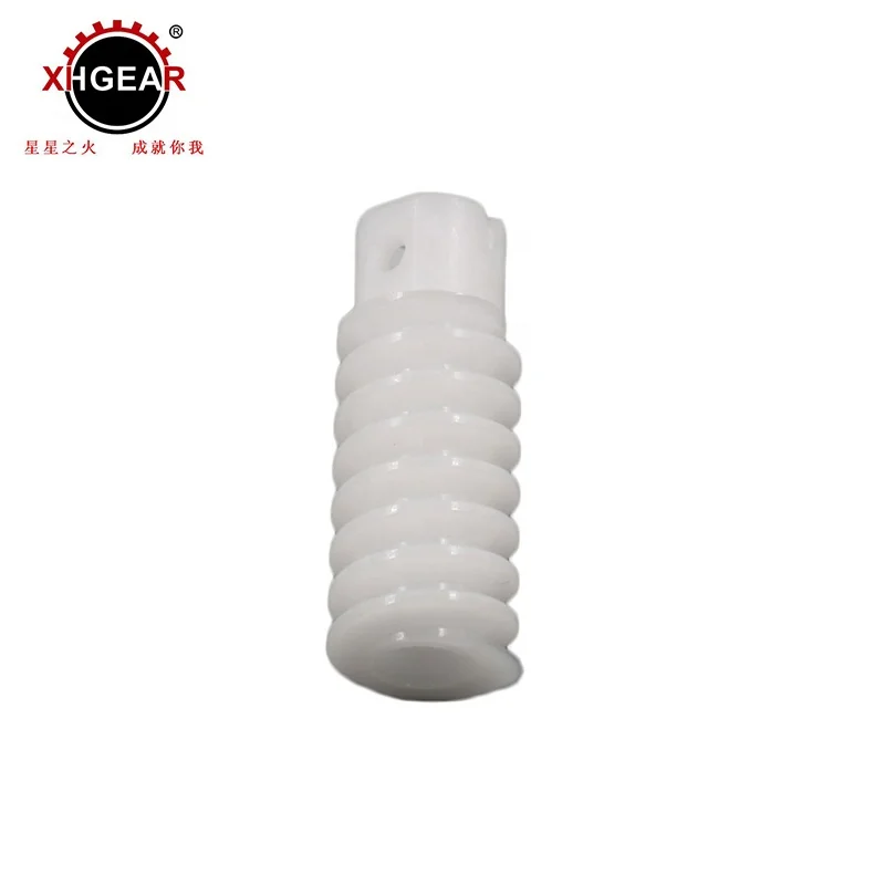 
plastics products PA6 nylon worm gear wheel 