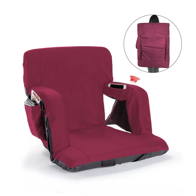 High Quality Customizable Color Folding Portable Football Seats Cushions Fold Stadium Seat Chair For Outdoor