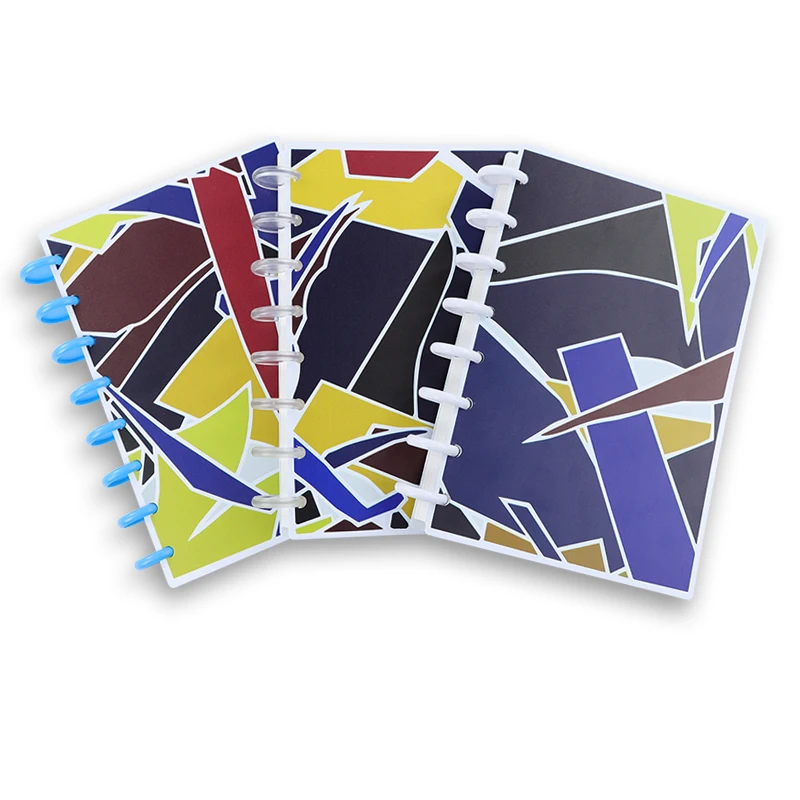 Manufacturers direct supply creative mushroom buckle loose-leaf book color printed PVC cover notebook blank inner notepad