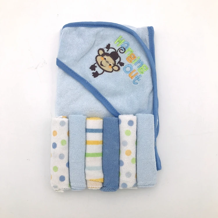 Hot Sale High Quality Embroidered Hooded Baby Bath Towels