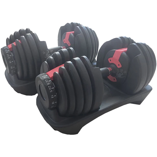 Douli unisex effective home gym weightlifting equipment 24KG 52.5LB 15 in 1 adjustable dumbbell set